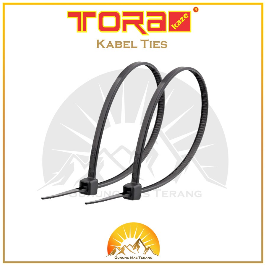 

Tora Kabel Tis Hitam Ikat Cable Ties 15 20 cm Nylon Pengikat Plastik