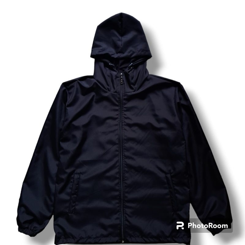 [BEST SELLER]JAKET RUNNING POLOS UNISEX CASUALOUTFIT/JAKET PARASUT POLOS JUMBO PRIA WANITA/JAKET TER