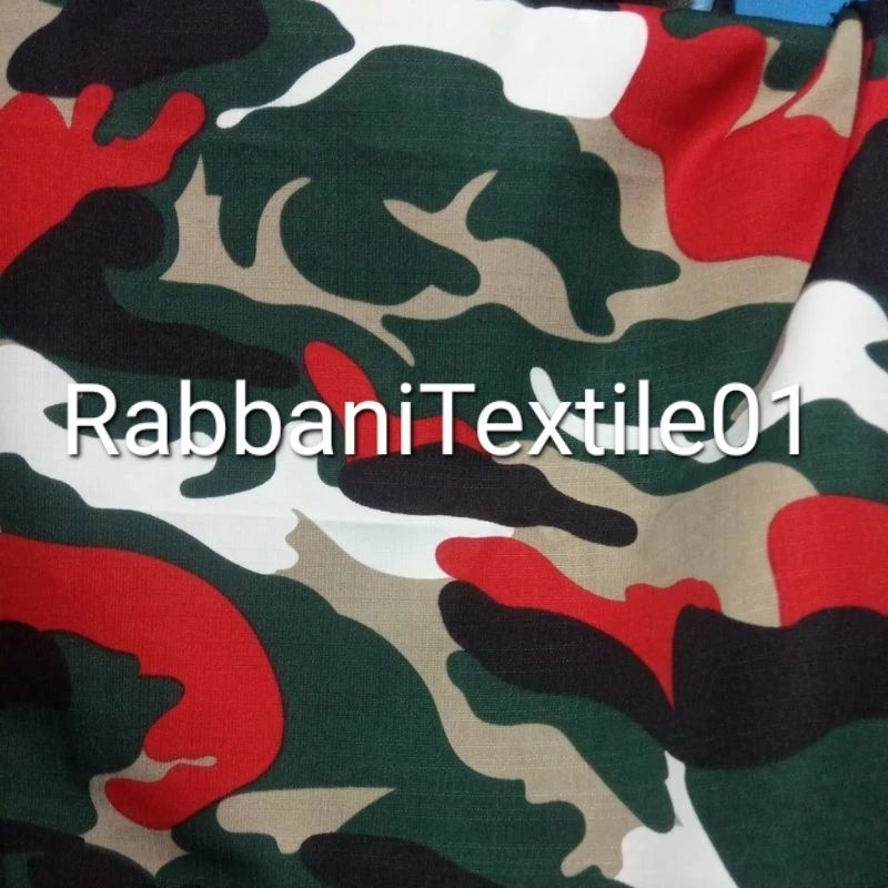 bahan kain balotelly loreng  LMP/Laskar merah putih