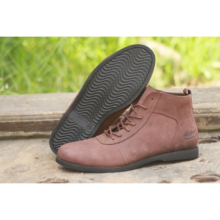 sepatu brodo casual sneakers kulit sapi asli boots fashion pria Semi formal