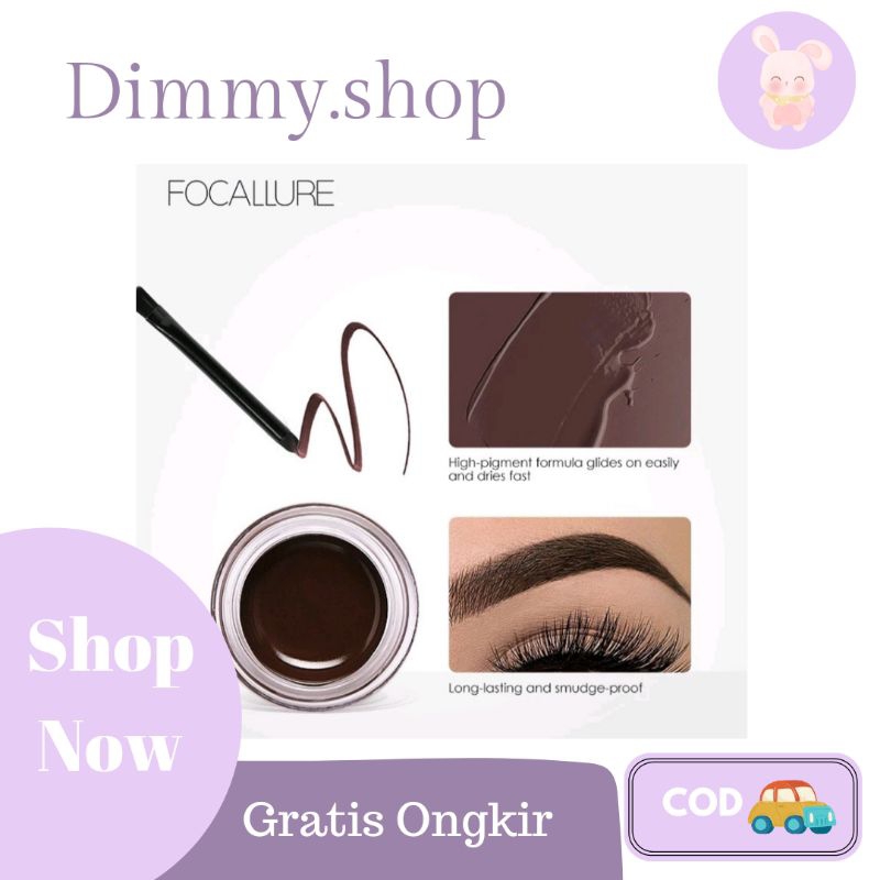 [READY]  FOCALLURE EYEBROW CREAM GEL PENSIL ALIS,gel Eyebrow,Eyebrow bagua,Eyebrow termurah gel