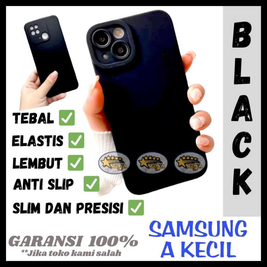 BLACK CASE pro camera SAMSUNG A6 A7 2016 2018 A750  blackmatte casing silikon case hitam
