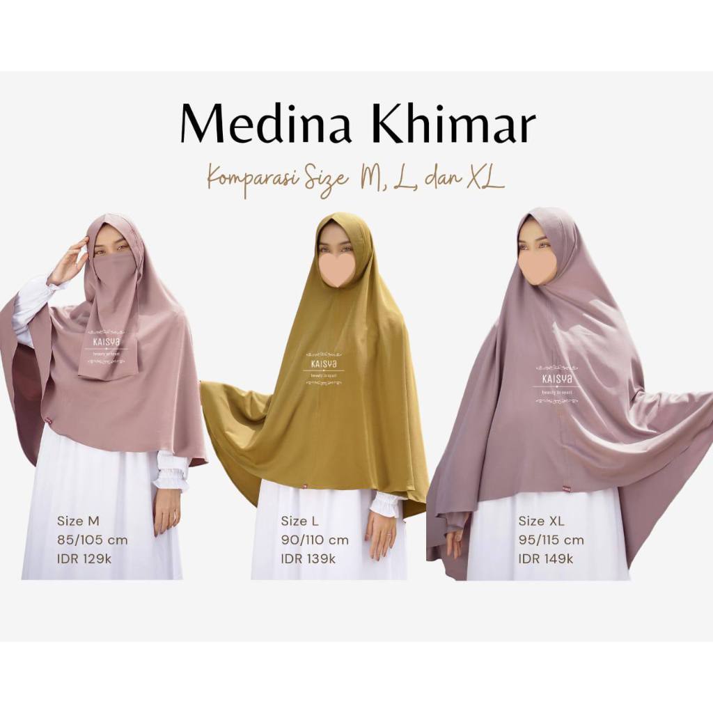KAISYA-MEDINA KHIMAR GRADE B+ (MINOR DEFECT)