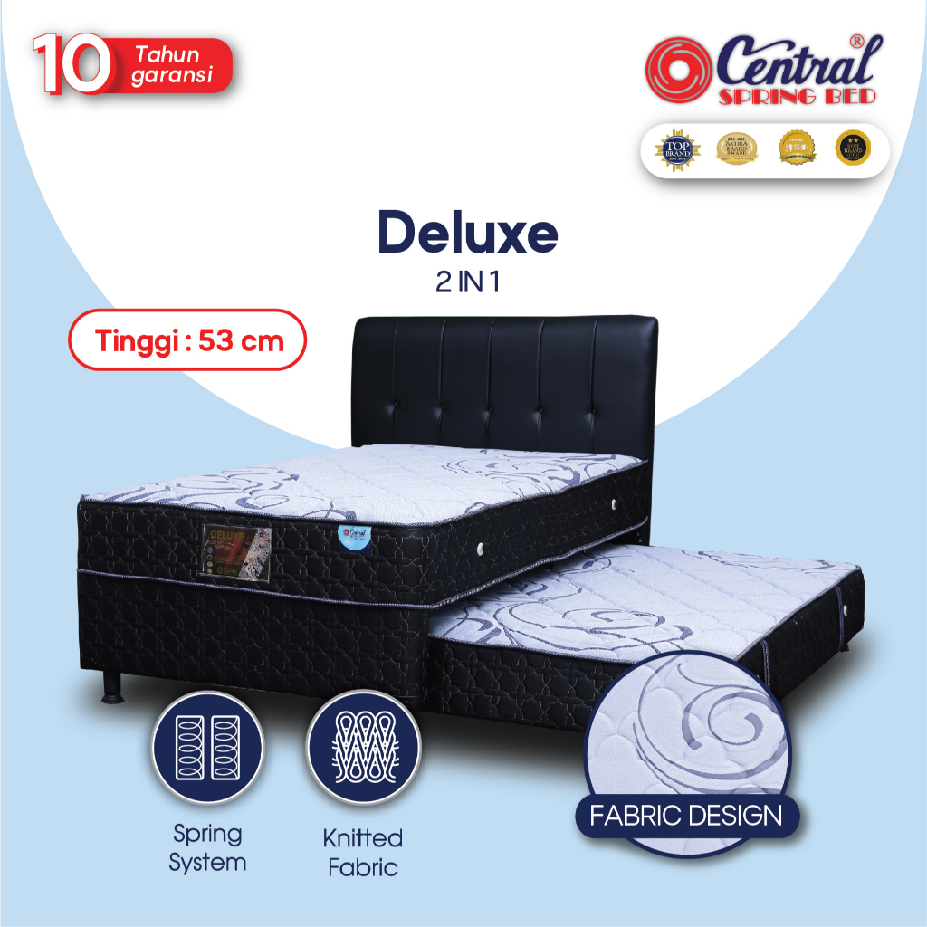 Kasur Central springbed Deluxe 2 in 1 Kasur sorong kasur anak tingkat