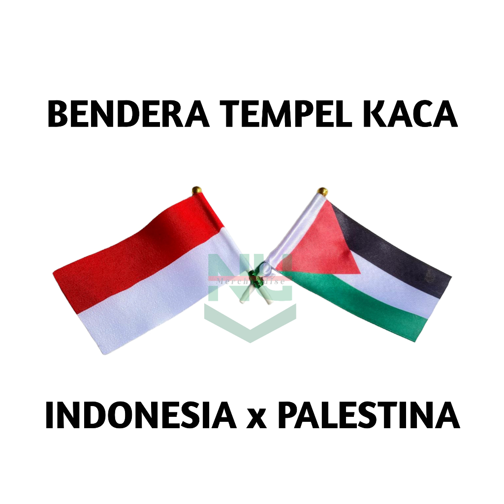 Bendera Silang Palestina / Bendera Palestina / Bendera Tempel Palestina / Bendera Silang Ceplok / Be