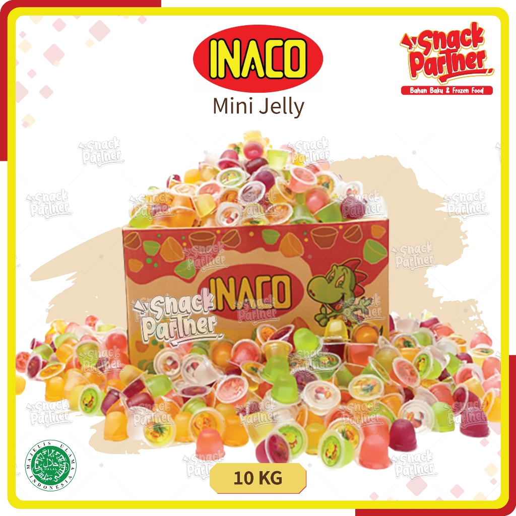 

INACO Mini Fruit Jelly Juice FULL 10 KG / 1 DUS - Jeli Agar Buah Mix Campur - GROSIR Kalimantan Selatan Banjarmasin - Anggur Nanas Jeruk Strawberry Stroberi Leci Mangga Nata de Coco INAKO