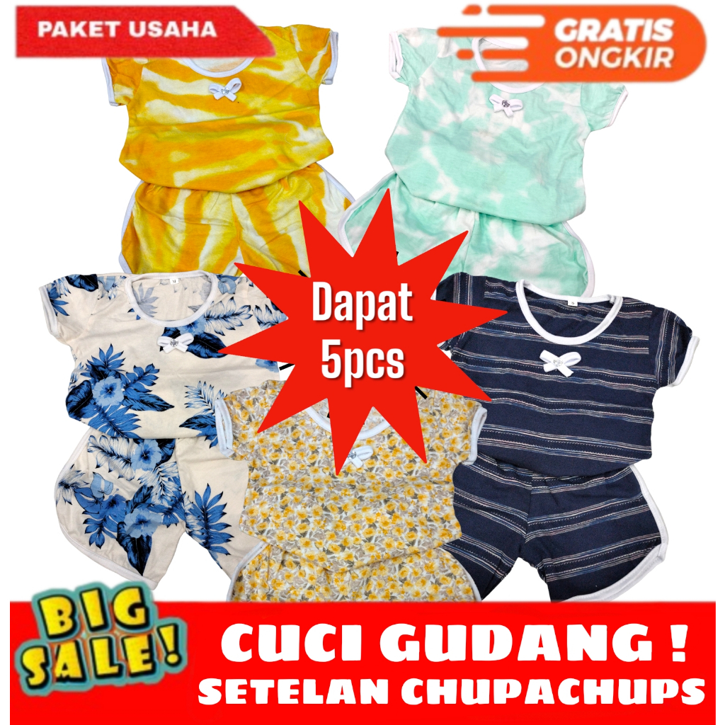 Paket Usaha Setelan Chupa Chups // One set bayi