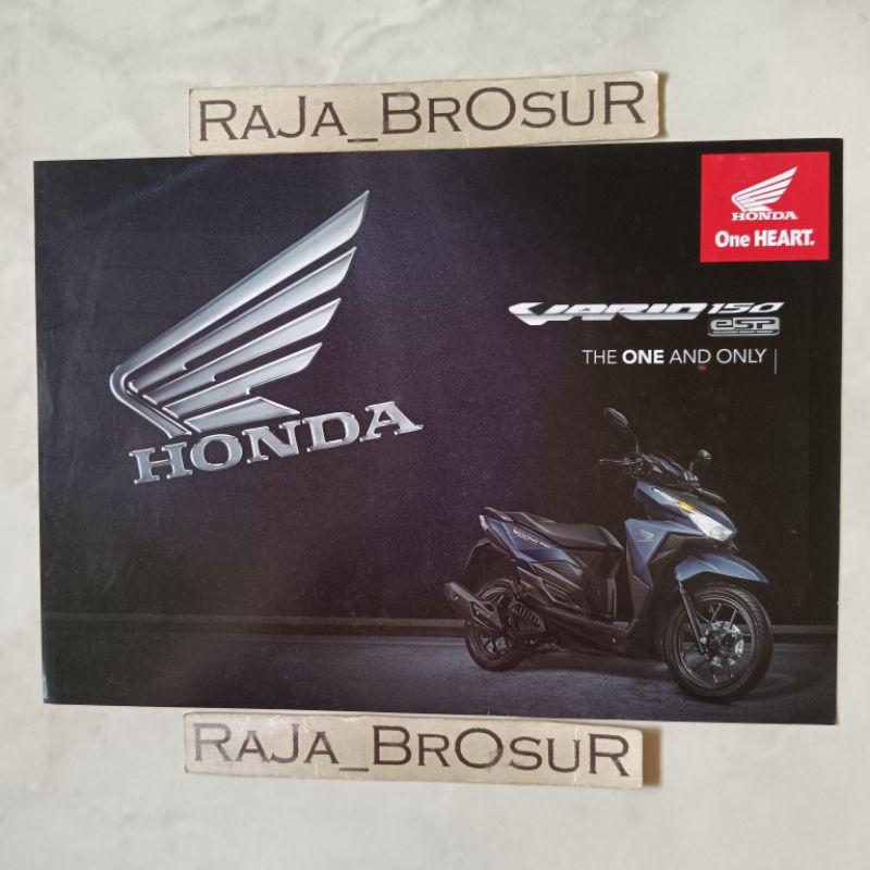 Poster brosur katalog flyer Honda Vario 150 Vario150 ESP 2016