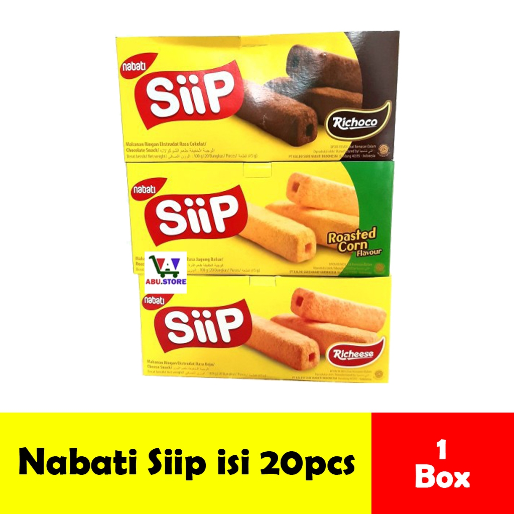 

Richeese Nabati SIIP Kemasan Box Rasa Cokelat, Keju, dan Jagung Bakar