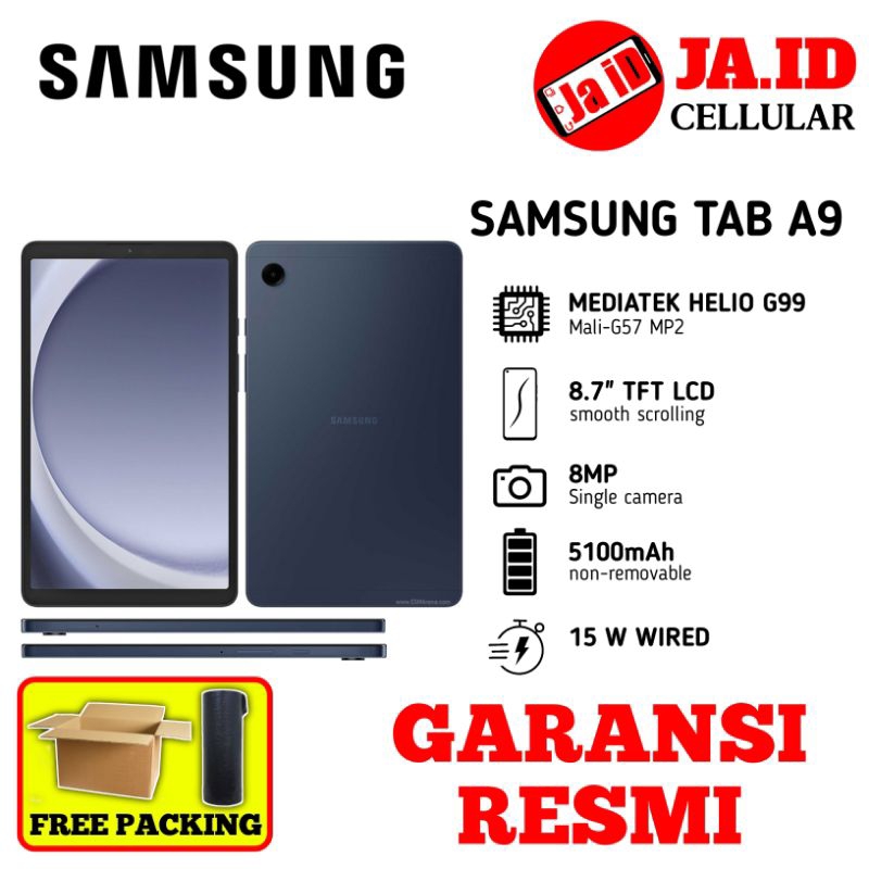 TABLET SAMSUNG A9 4G &amp; WIFI 4GB/64GB GARANSI RESMI