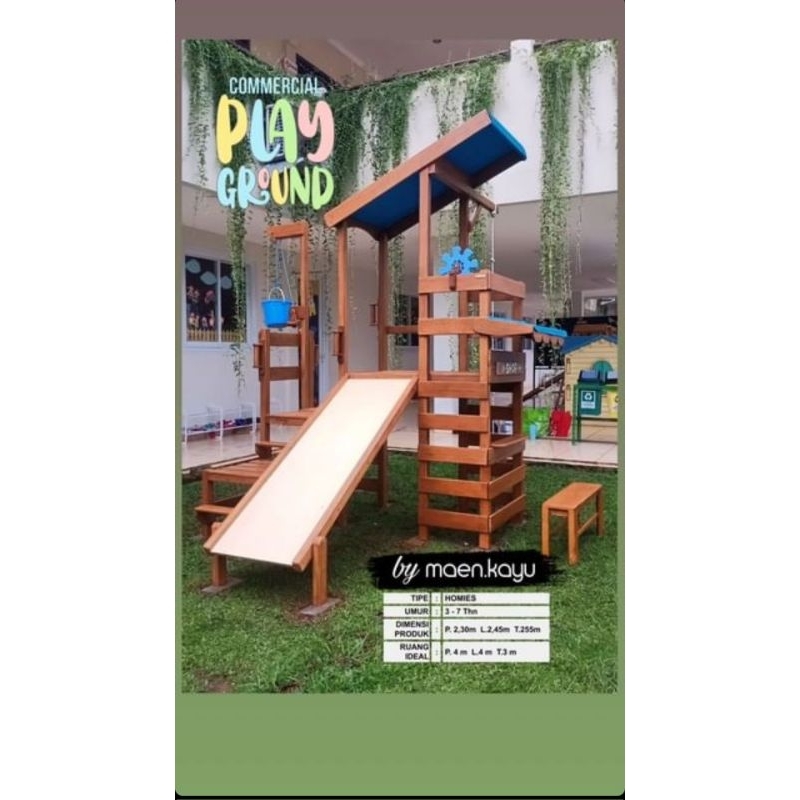 playground anak - mainan anak - playground outdoor - playground kayu - mainan anak kayu