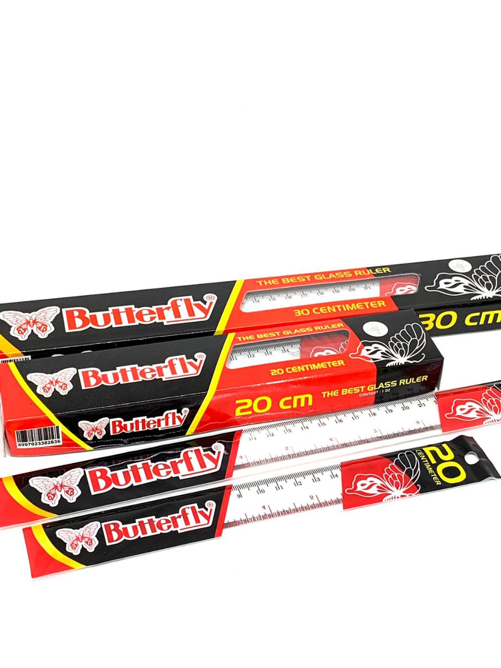 

PER 12PCS Penggaris 30cm Butterfly/ 20cm Butterfly/ 30cm Enter