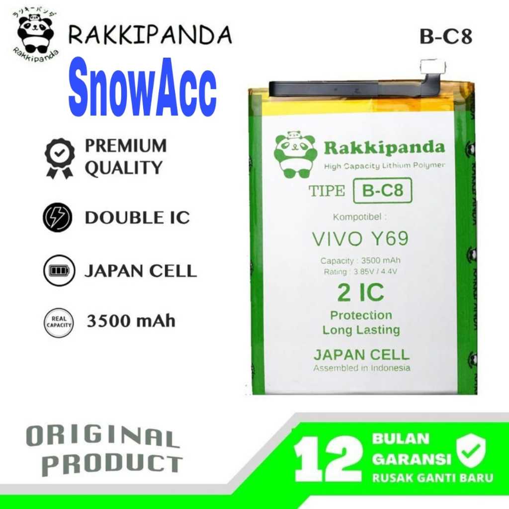 Rakkipanda Baterai Vivo Y69 / Vivo Y 69 Battery B-C8