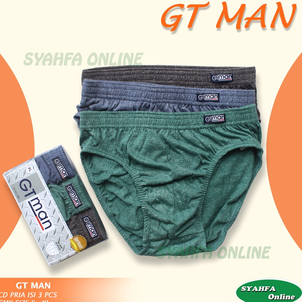 ㊩ [isi 3] Cd Gt Man / Celana Dalam Pria / Gmx / Gmy, / Gmn / Sempak Pria / Celana Dalam Dewasa / Cd 