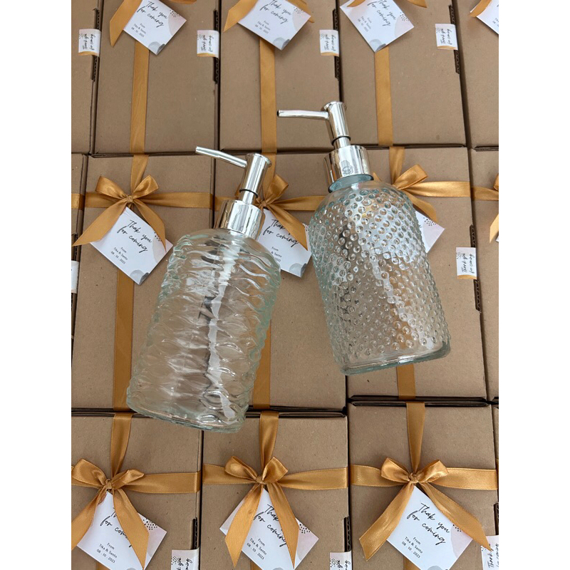 Souvenir Tempat Sabun Cair Dispenser Soap Kristal Botol Sabun Kaca
