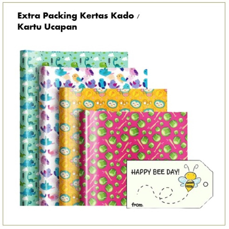 

Mideer - Khusus Extra Packing Kertas Kado / Kartu Ucapan