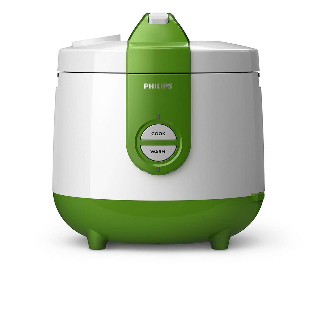 PHILIPS 2L Rice cooker HD3119/30 - 400Watt, Penanak Nasi Analog, Golden Ceramic, Green, hijau, mejik