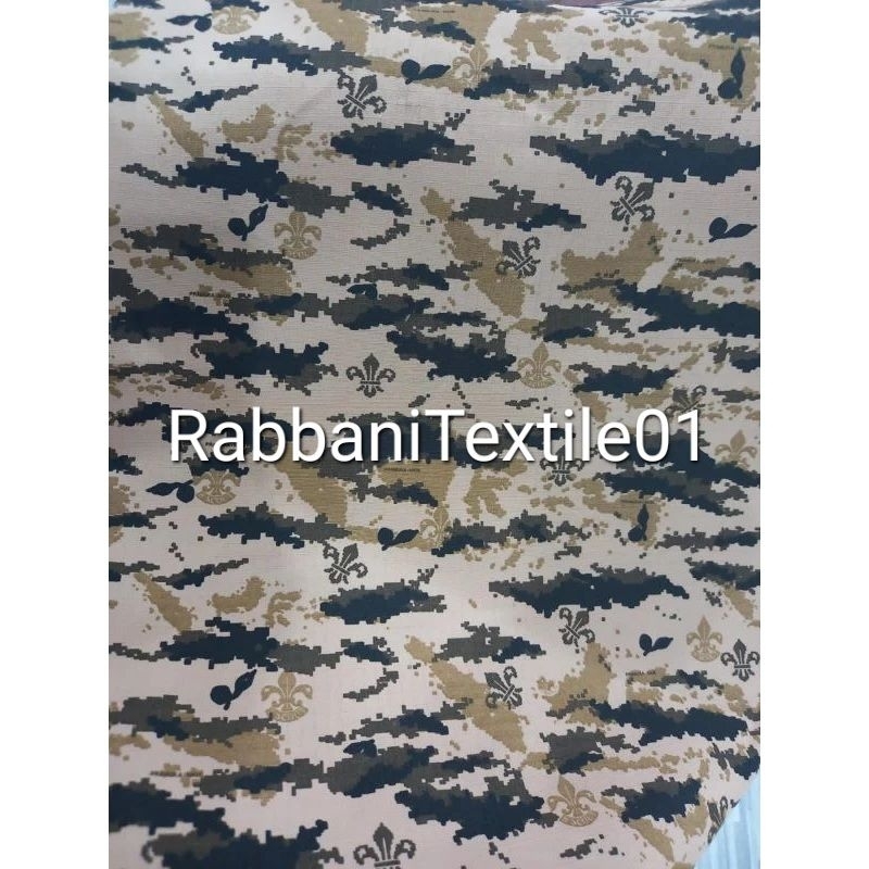 bahan kain Loreng Ripstop pramuka Loreng pramuka bahan Ripstop