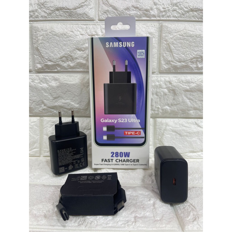 Charger casan Ori Samsung Galaxy S23 Ultra 280W Colokan Type-C to C Support FastCharging