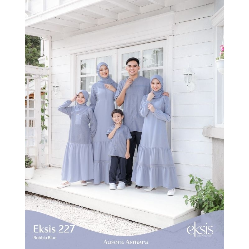 SEPLY EKSIS 227 ROBBIA BLUE SARIMBIT KELUARGA BAJU COUPLE 2024 ORIGINAL