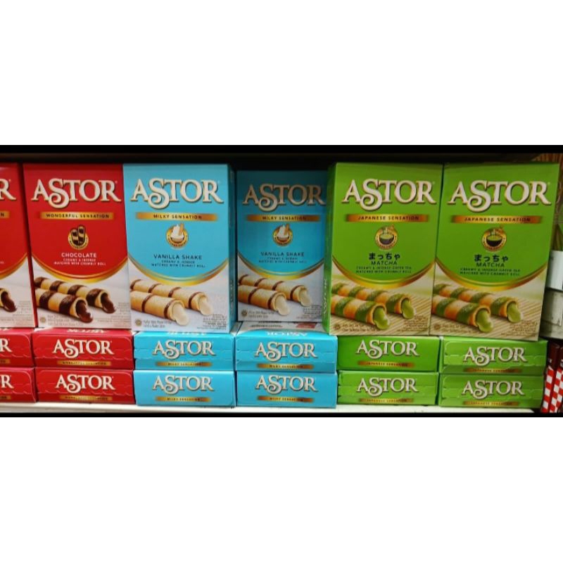 

ASTRO isi 8x25 ada 3 rasa vanilla,chocolate,matcha