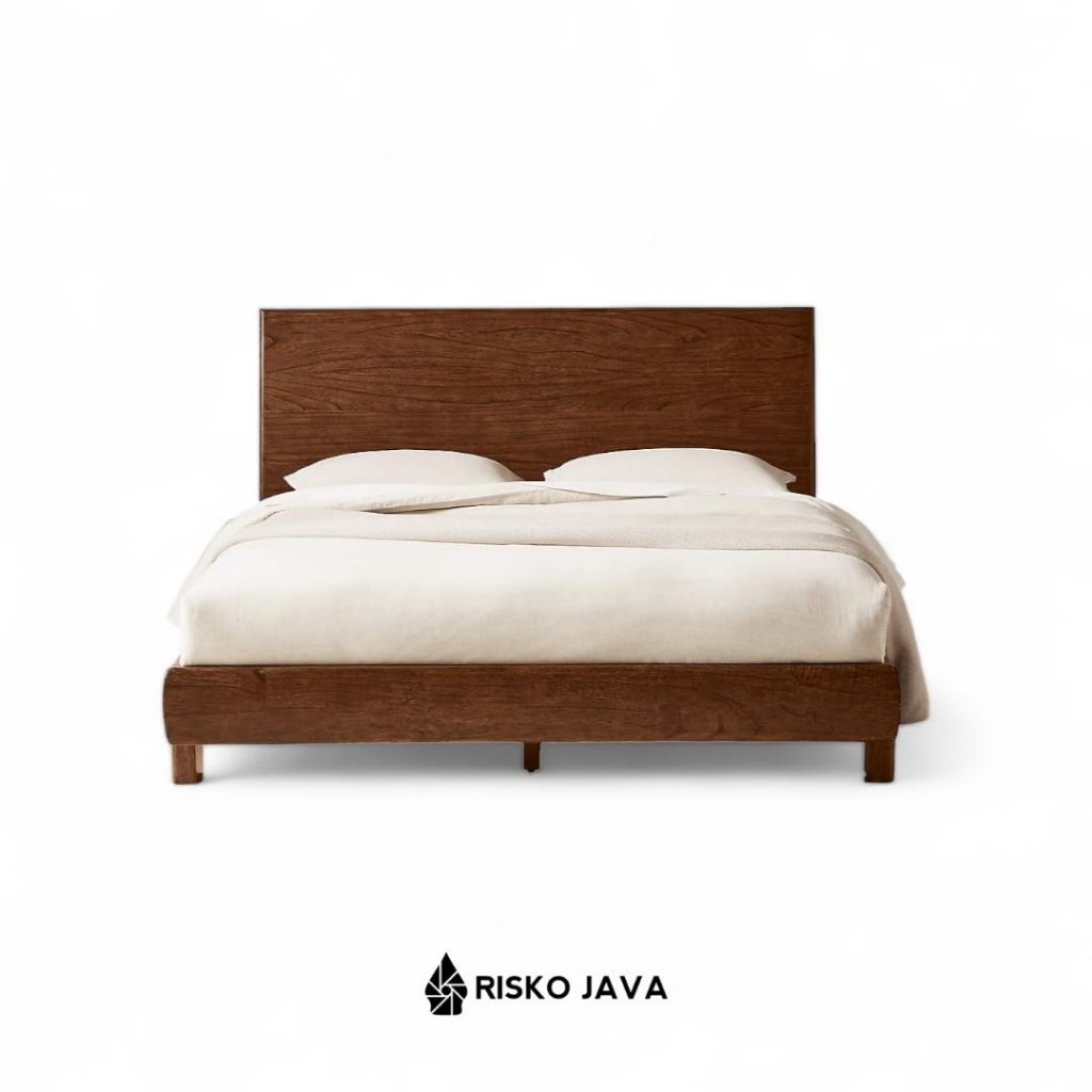 Dipan Tempat Tidur Kayu Jati / Dipan Kayu Jati Minimalis / Dipan Tempat Tidur Modern | BELLA