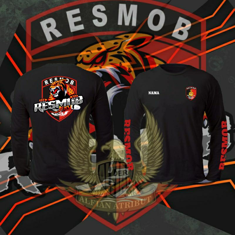 KAOS RESMOB/ baju kaos atasan resmob free nama