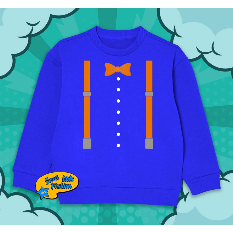 Sweater Anak Blippi Youtuber Crewneck Blippi Youtube 001