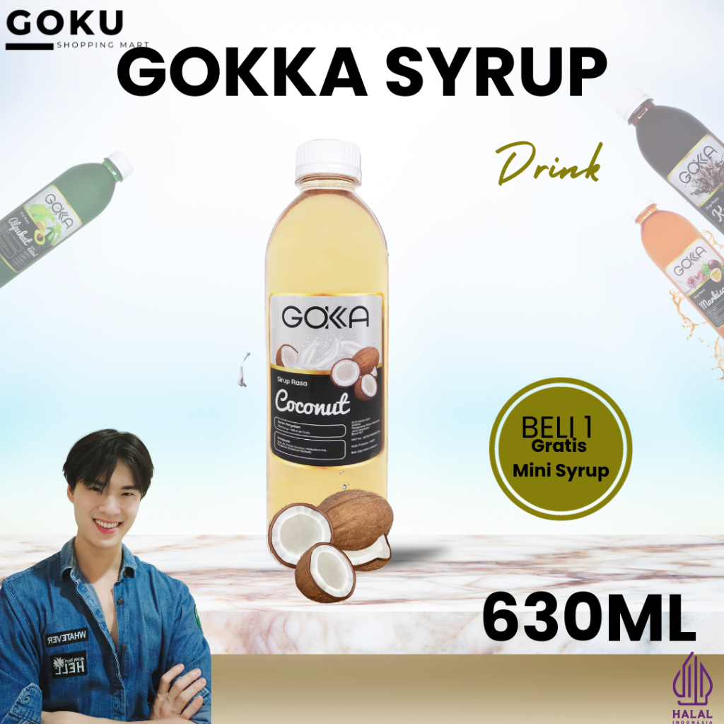

Minuman Sirup 630ml Gokka Syrup Rasa Coconut