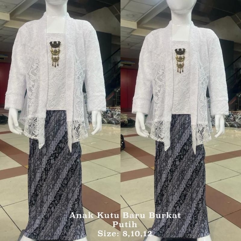 Set kebaya anak kutu baru modern kebaya anak umur 3-12tahun