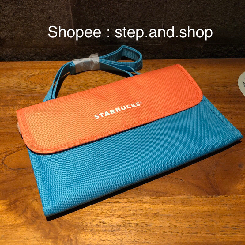 Starbucks Foldable Bag With Long Strap - Blue Colour - Limited Edition