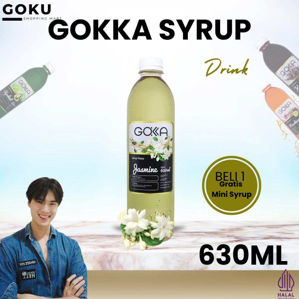 

Minuman Sirup 630ml Gokka Syrup Rasa Jasmine