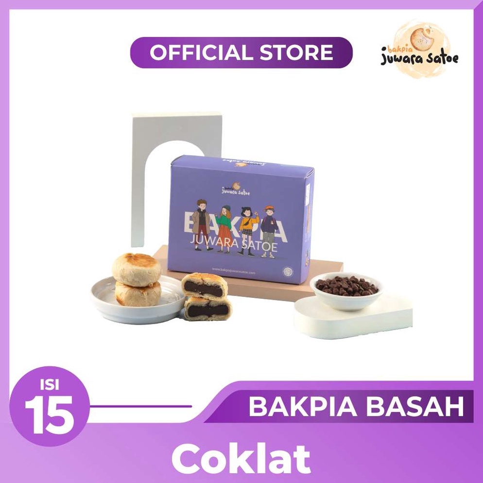 

BAKPIA BASAH PREMIUM ISI 15 - JUWARA SATOE OLEH OLEH KHAS JOGJA 9395