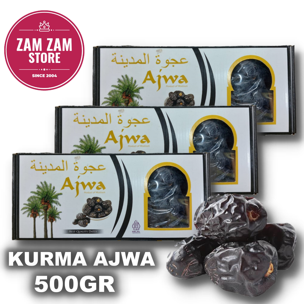 

KURMA AJWA /KURMA NABI/KURMA ROSUL 500GR KEMASAN DUS