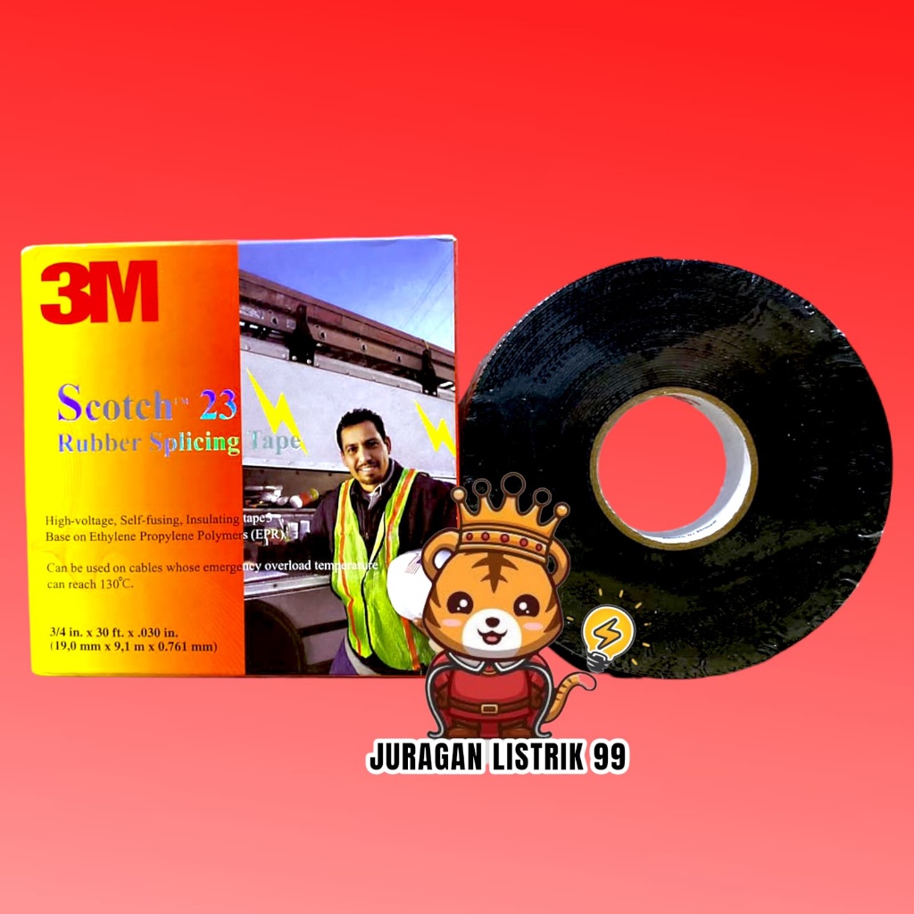 

Star 3M Isolasi Listrik Scotch 23 Rubber Splicing Tape buruan
