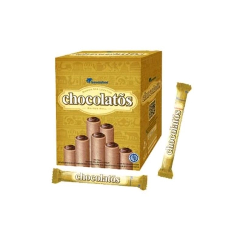 

Chocolatos wafer roll 1 box isi 24 pcs