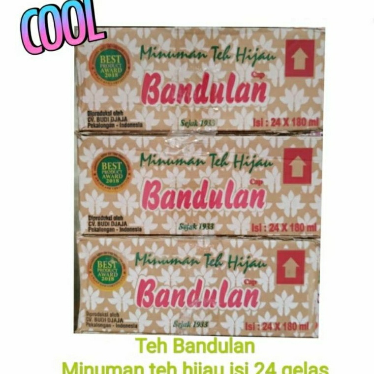 

[WT7] teh bandulan teh hijau | 1 dus isi 24 cup pbejq