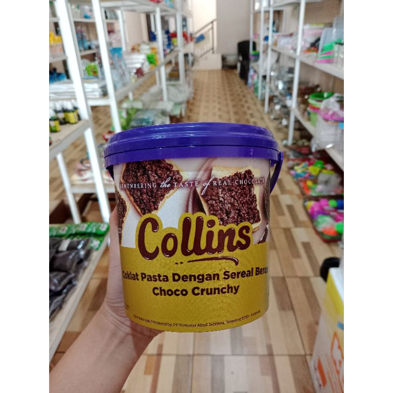 

COLLINS CHOCO CRUNCHY 1KG/SELAI ROTI/TOPING DONAT/SELAI DONAT
