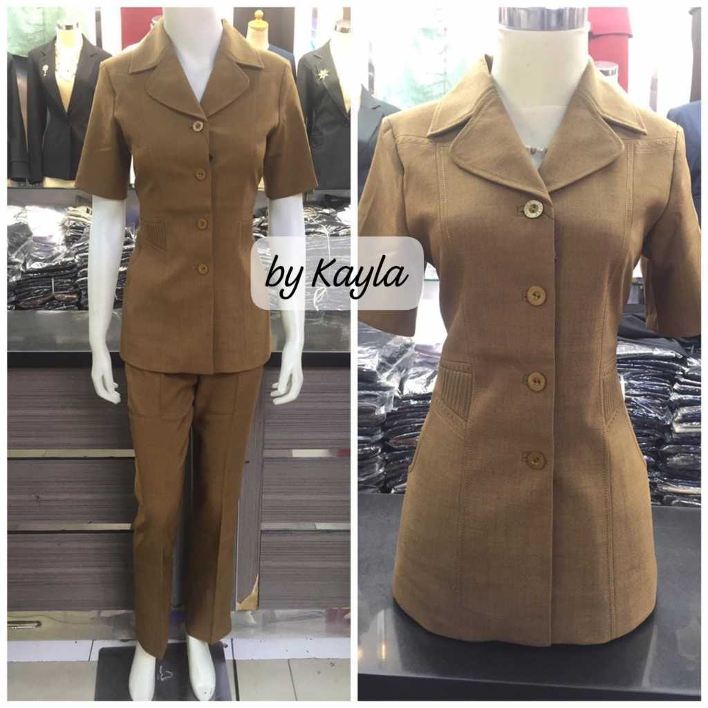 Seragam Pemda Wanita tangan pendek