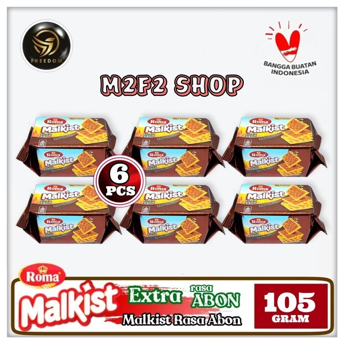 

Roma Biskuit Malkist Extra Rasa Abon Gurih - 105 gr (Kemasan Pack)