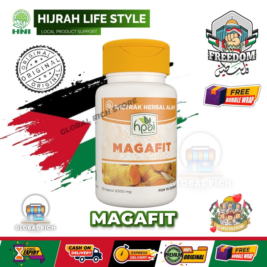 MAGAFIT HNI HPAI Obat Asam Lambung Herbal Alami atasi Asam Lambung Maag Kronis dan GERD