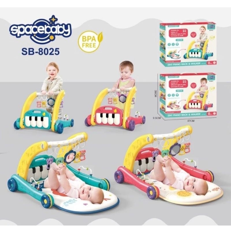 Spacebaby 2in1 Playmat & walker Sb 8025 / Push walker Spacebaby sb-8025