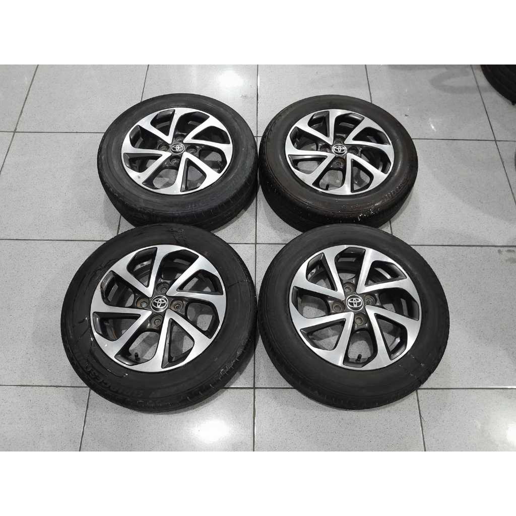 VELG MOBIL BEKAS OEM AGYA TRD RING 14 PCD 4X100 PLUS BAN 175/65 R14