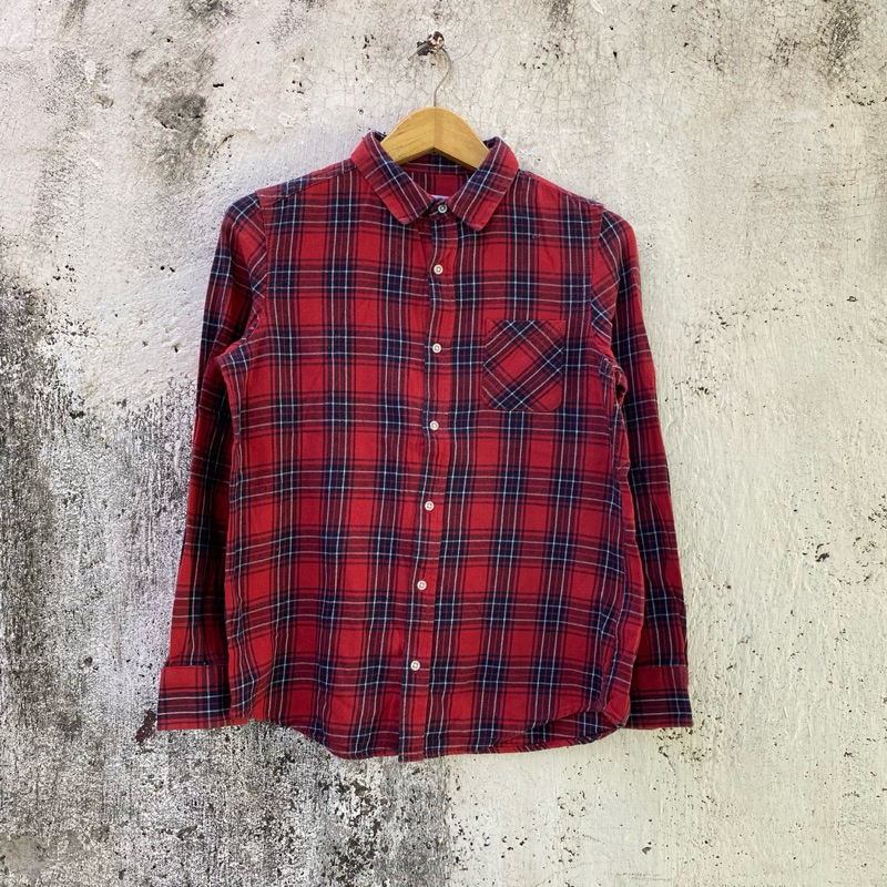 Flanel Back Number - Size M - Baju Kemeja Flannel