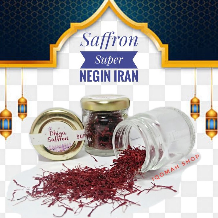 

[KODE AG8E8] Saffron Original IRAN 1 gram/safron iran super negin