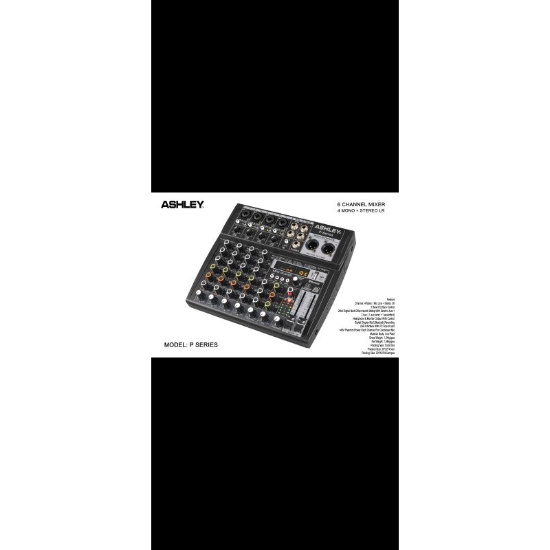 MiXER ASHLEY MODEL P SERIES 4CHANNEL