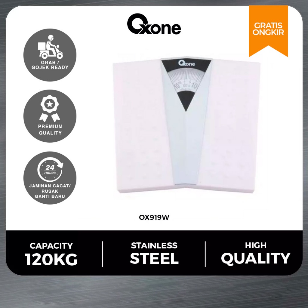 Oxone OX919 Timbangan Berat Badan Analog 120 Kg Akurat