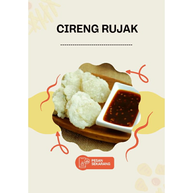 

Cireng rujak produk mateng