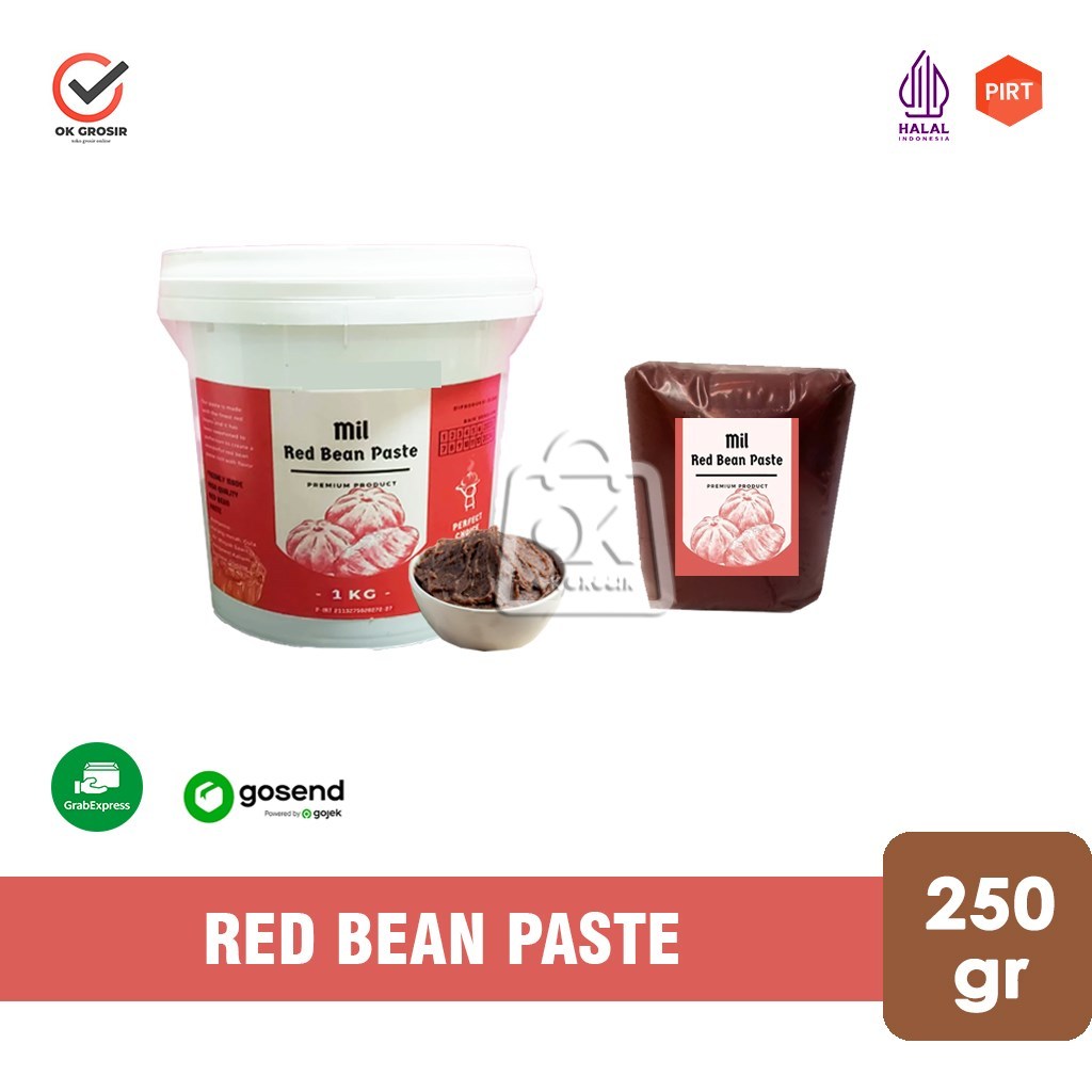 

Mil Red Bean Paste / Pasta Kacang Merah 250gr (KHUSUS INSTANT)