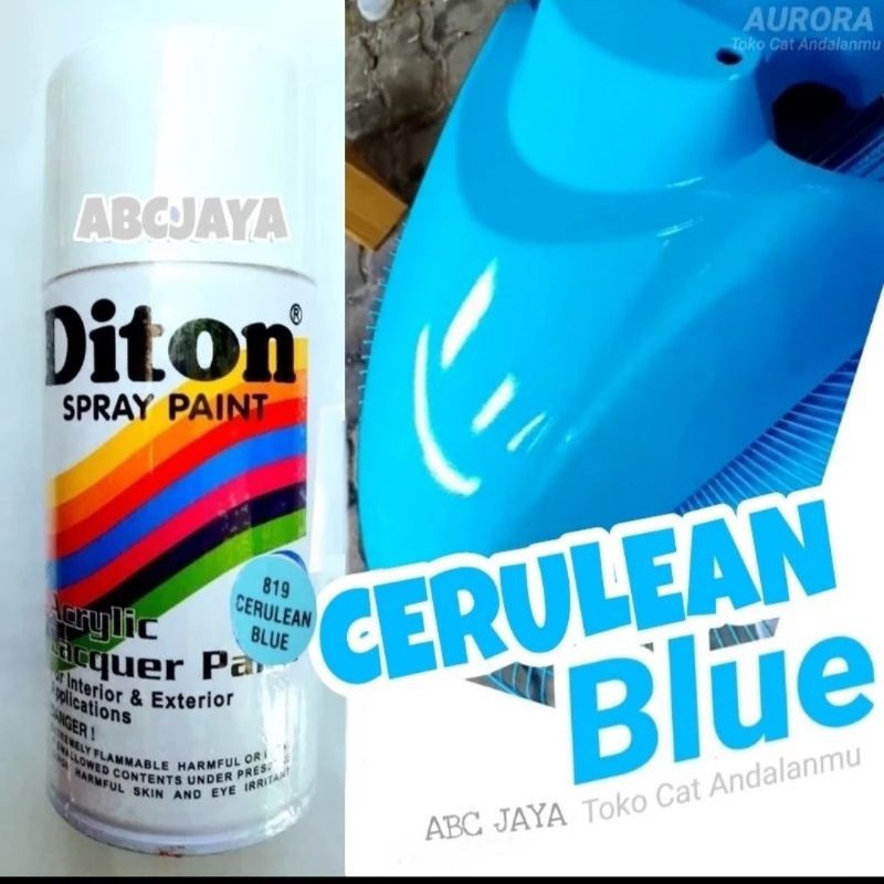 Cat Semprot Diton Carulean Blue 819 Biru Muda Blue Careleon 300ml